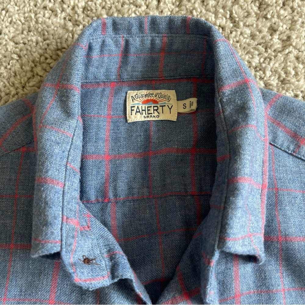 Faherty Button Down Long Sleeve Checkered Shirt - image 5